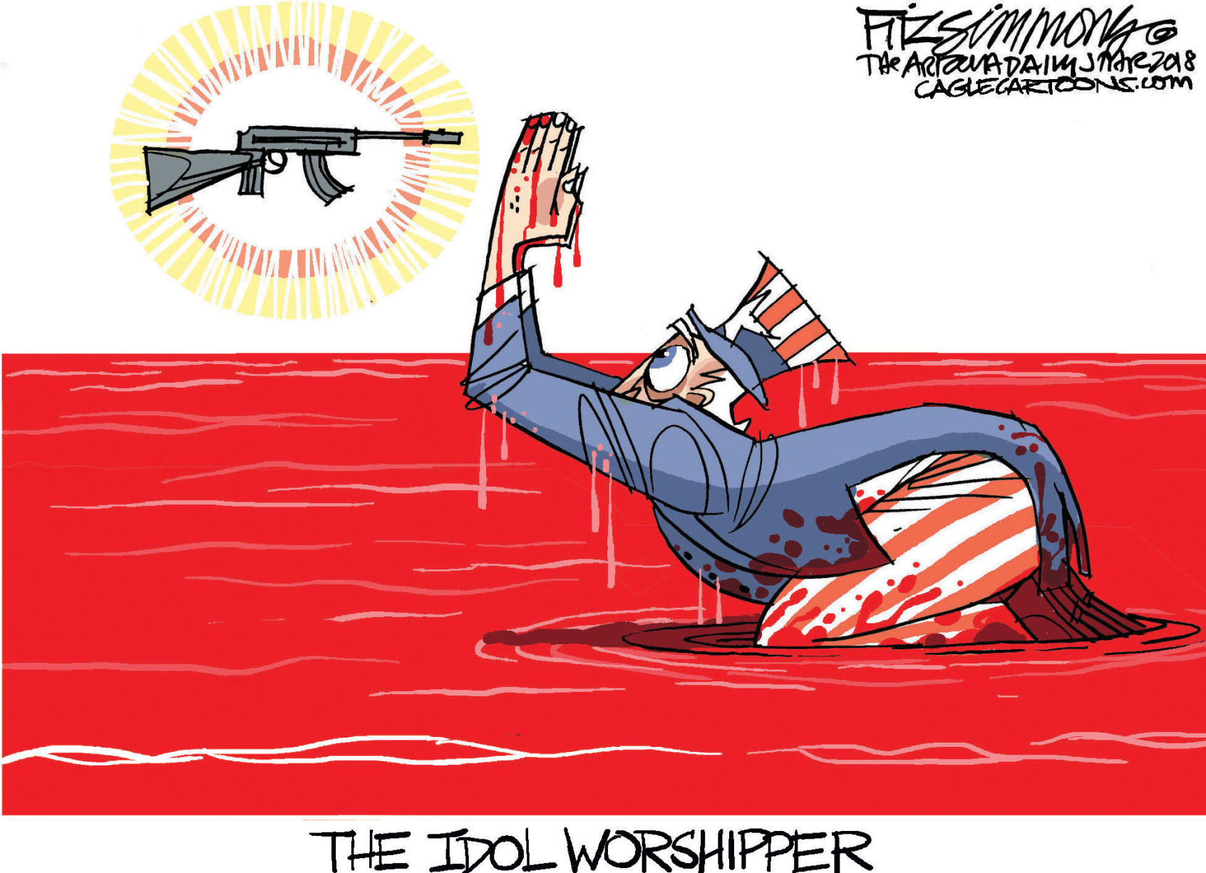 Daily Fitz Cartoon: Idolatry